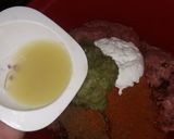 A picture of step 1 of Gola kabab.