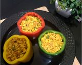A picture of step 5 of Cheesy Keema Stuffed Capsicum.