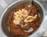 A picture of step 4 of Dates Halwa.
