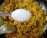 A picture of step 3 of Marvadi Turmeric pickle.