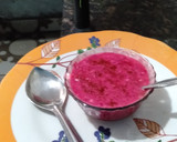 A picture of step 4 of Beetroot Raita.