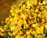 A picture of step 2 of Corn Palak Pakoda.