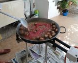 A picture of step 2 of Pork Rib and Cauliflower Paella.
