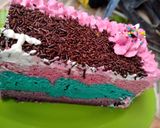 Foto langkah ke 2 dari resep Kue ultah rainbow.