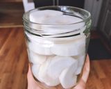 Hình bước làm 3 của món 🌱 Củ Cải Vàng Ngâm Chua Ngọt Hàn Quốc