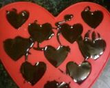 A picture of step 3 of Chocolate dryfruit hearts.