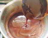 A picture of step 6 of Chocolate Bread pudding with custard sauce.
