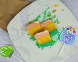 Foto langkah ke 8 dari resep Rainbow Cake | Kue Kukus Pelangi | Fiber Creme.