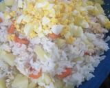 Foto del paso 5 de la receta: Ensalada de arroz, papa, zanahoria y pollo