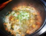 Foto del paso 4 de la receta: Sopa deliciosa de boniato, habas con vaina y frijoles