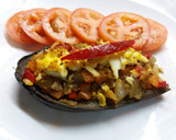 Foto del paso 6 de la receta: Berenjenas rellenas de atún