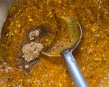 A picture of step 3 of Kathiyawadi batata nu shaak.