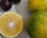 A picture of step 1 of Sweet lime plum mojito.