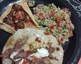 Foto del paso 3 de la receta: Comida árabe fatay, tabulé y shawarma