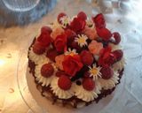 Une image de l'étape 5 de Layer cake aux fruits rouges.