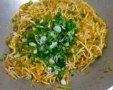 A picture of step 4 of Veg. Chaw Mein.