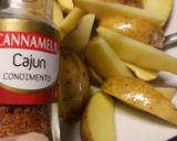 Chicken burger with beer battered onion & Cajun wedges recipe step 1 photo