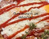 Φωτογραφία βήματος 4 της συνταγής Πίτα για σουβλάκι με αλλαντικά κ αυγά μάτια!