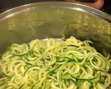 Foto del paso 2 de la receta: Spaghetti zucchini o espaguetis de calabacín al Pesto
