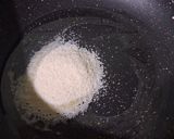 A picture of step 1 of Coconut Rava Barfi.