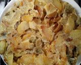 Foto del passaggio 11 della ricetta Frittata di carciofi cipolla e patate fritte