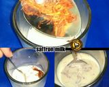 A picture of step 1 of Instant Kesar Peda.