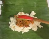 Foto langkah ke 7 dari resep Nasi Bakar Tongkol Suwir.