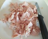 A picture of step 1 of Ricotta and prosciutto pie.