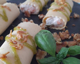 Foto del paso 6 de la receta: Canelones fríos de salmón ahumado y pesto