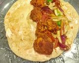 A picture of step 8 of Chicken Roll.