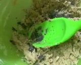 A picture of step 5 of Square milk choco cookies in a cookie dough batter.