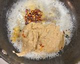A picture of step 1 of Peanut butter sauce.