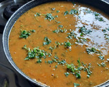 A picture of step 7 of Dal palak (spinach dal).