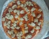 A picture of step 3 of Ginger malai boti pizza 🍕😋.