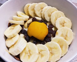 Foto del paso 6 de la receta: Gachas de avena con mix de frutos secos, uvas pasas y chocolate