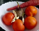 टमाटर गाजर चुकंदर सूप (Tomato gajar chukandar Soup Recipe in Hin रेसिपी चरण 1 फोटो