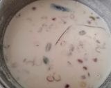 A picture of step 3 of Chaler Payesh / Bengali Kheer.