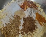 A picture of step 2 of Besan ki roti.