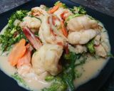 รูปขั้นตอนการทำที่ 1 ของ กุ้งชะอมผัดกะทิ
