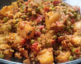 A picture of step 4 of Mix Sabzi.