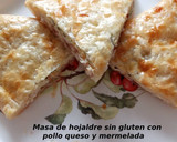 Foto del paso 12 de la receta: Masa de hojaldre sin gluten con pollo queso y mermelada