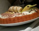 A picture of step 2 of Extreme banoffee pie.