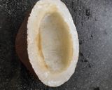 A picture of step 1 of Kandhyachi Kanchcholi (Onian chatani).