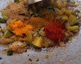 A picture of step 3 of Drumstick flower sabji.