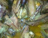 A picture of step 1 of Peppered chicken.