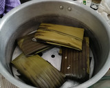 Foto del paso 5 de la receta: Tamales oxaqueños de setas con mole almendrado 😋🤩