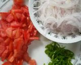 A picture of step 2 of Dahi Boondi Chaat.
