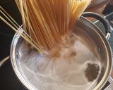 Amatriciana spagetti recept fázis 5 fotója