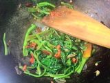 Tumis kangkung sambal terasi