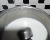 A picture of step 1 of Zafran kheer.